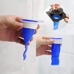 1PC Universal Silicone Floor Drain Core - Anti-Odor, Insect-Proof, Backflow Preventer with Easy Installation, Removable Washable Pipe Seal Trap for Bathroom Shower, Kitchen Sink