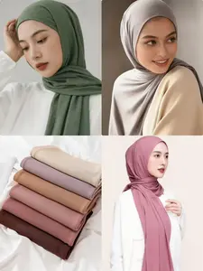 Soft Jersey Hijab Scarf Shawl Breathable Lightweight For Daliy Wear, Soft and Comfortable For Women
