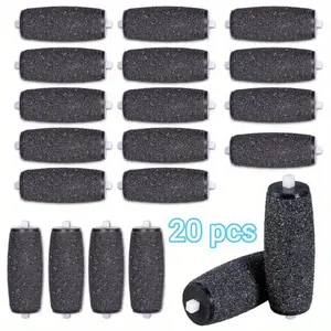 Pack of 20 Extra Coarse Replacement Roller Refill Heads Compatible with Amope Pedi Refills Electronic Foot File summervibes