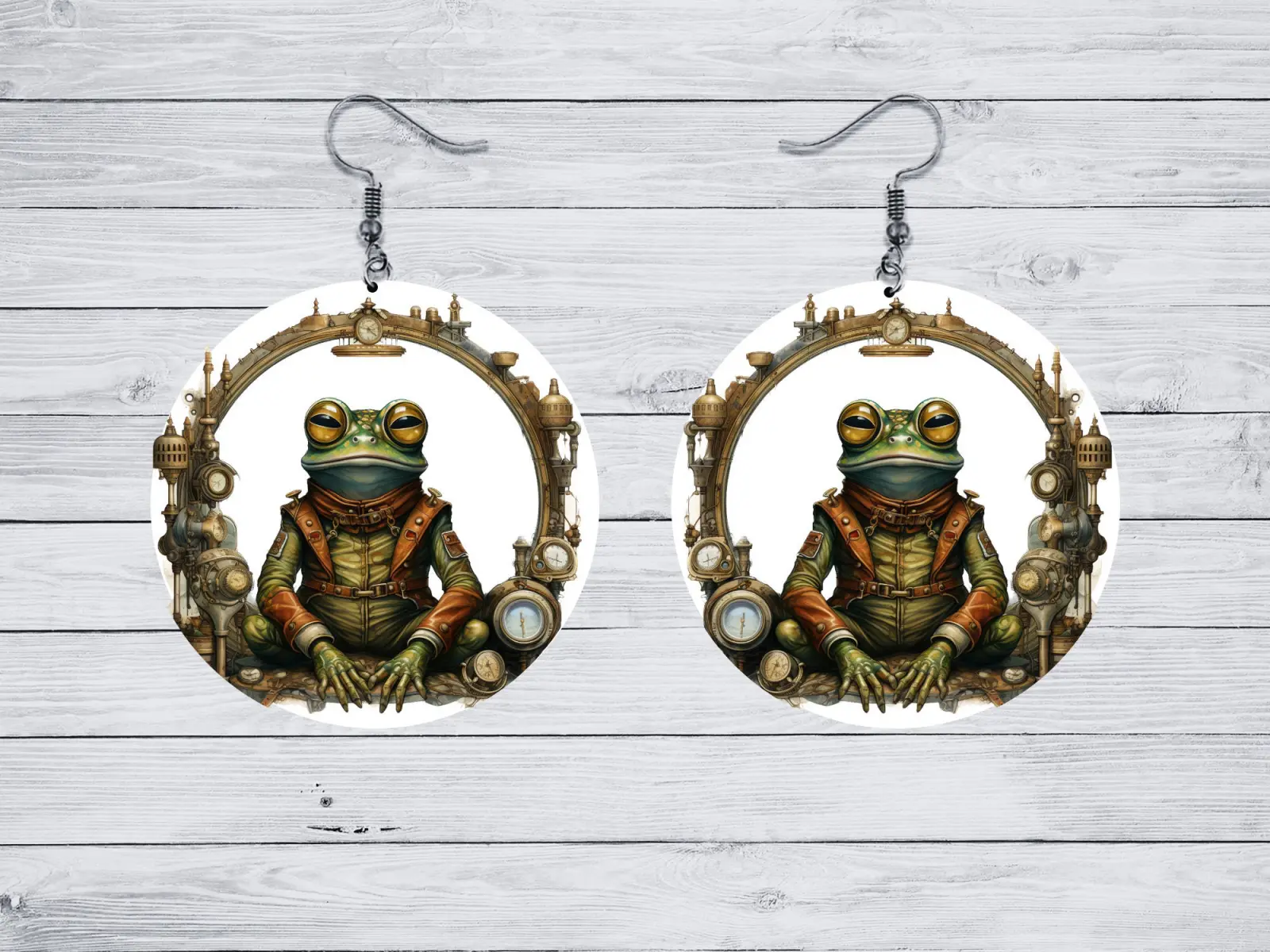 Steampunk Frog Earrings - Collection 1