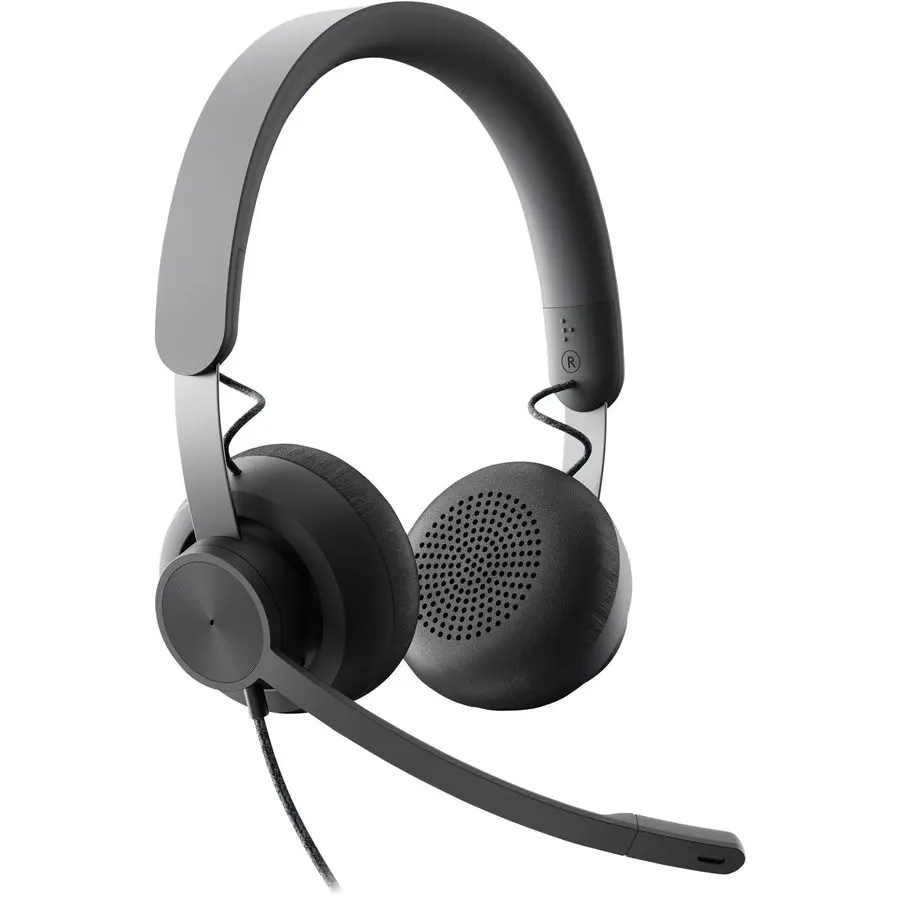 Logitech Zone Wired Noise Cancelling Headphone - Audio Accessory with Button Controls, Detachable Cable, Certified for Microsoft Teams & Computer Use