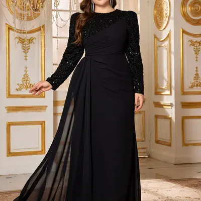 hello molly green sequin dress Dresses Spica Collection main image 1