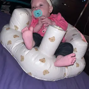 Inflatable Baby Chair, 1 Count Cute Cartoon Pattern Inflatable Baby Seat and Sofa Chair, Portable Toddler Chair Baby Furniture for Home #GLOBAL PICKS