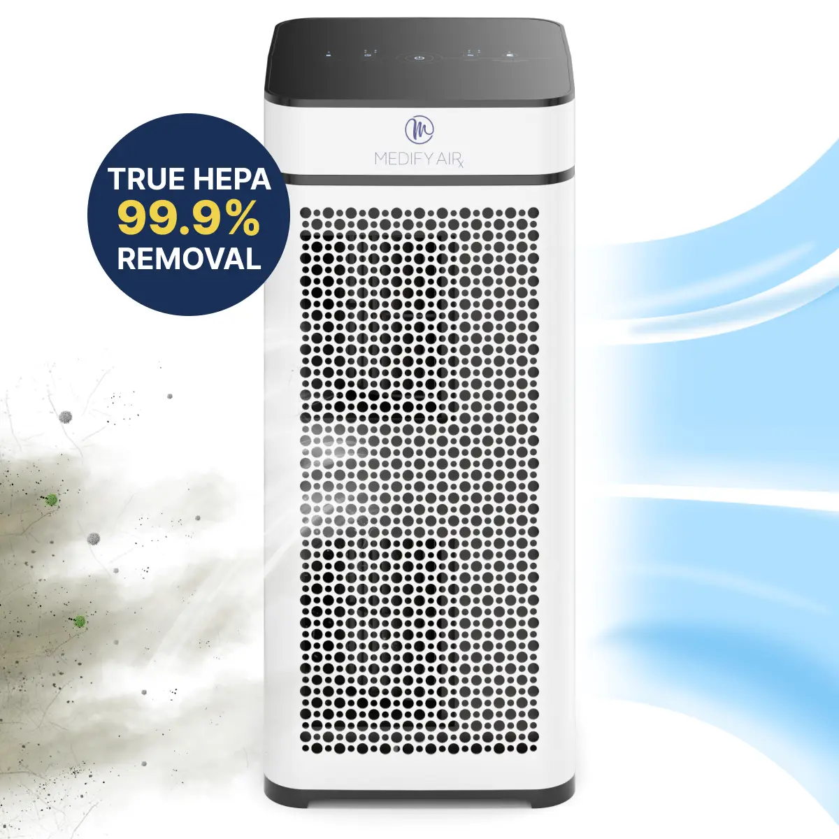 Medify Air MA-40 Air Purifier for Large Rooms up to 1793 ft², HEPA H13 Filter, Air Purifiers for Smoke, Dust, Pollen, Pet Dander, Portable with Timer