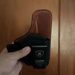 WARRIORLAND Brown IWB Hybrid Holster Fit Glock17/19/21/22/23/26/34 Gen 3-5,Glock 17/19/34 Gen 4-5 MOS,Glock 19X/44/45,Glock 31/32/33 Gen 3-4,Glock 26/45/47 Gen 5 MOS，PSA Dagger Compact 9mm, Ruger RXM,Shadow Systems MR920,Not fit Light, Right Hand