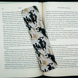 Cow Print Bookmark - 3d Textured Cow Bookmark