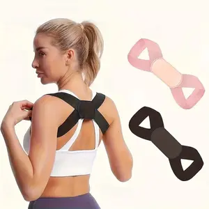 1pc Back Posture Support Belt For Women, Back Lift Strap, Invisible Breathable Polyester Material, Adjustable Self-adhesive Design, Helps Improve Body Posture, Daily Wear And Outdoor Activities