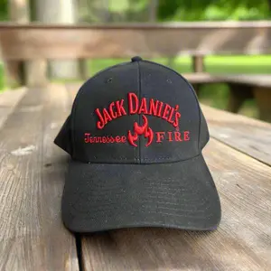 Jack Daniel’s Tennessee Fire Stitched Logo Black Hat