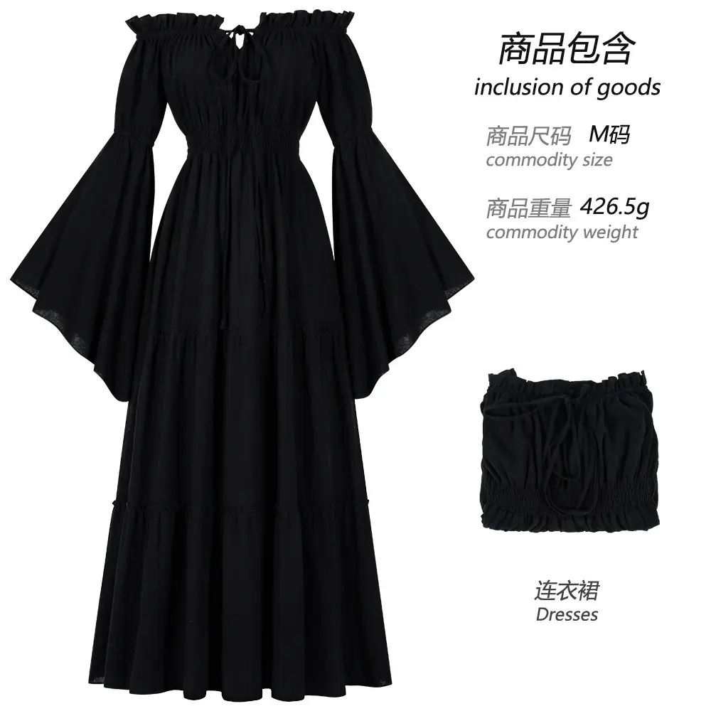 241114 Renaissance women's dress 2 black