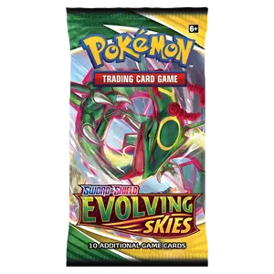 Pokemon TCG: Sword & Shield-Evolving Skies Booster Pack [10 Cards]
