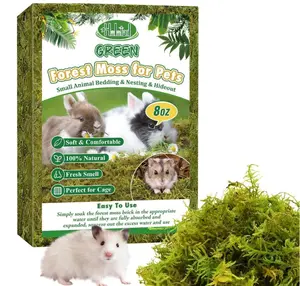 Halatool 12QT Small Animals Bedding & Nesting Material, Forest Moss for Odor Control Rabbits Squirrels Hamsters Guinea Pigs, Soft & Safe for Small Animals Cages Terrariums Reptiles Plants