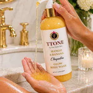 TTONE Mango & Banana Cleopatra Glow Body Wash 500ml.    Glow like royalty. Feel like Cleopatra.
