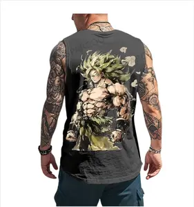 Unleash your inner beast with this Broly gym tank – the perfect anime muscle tee for Dragon Ball fans who train like Saiyans and dominate every rep.