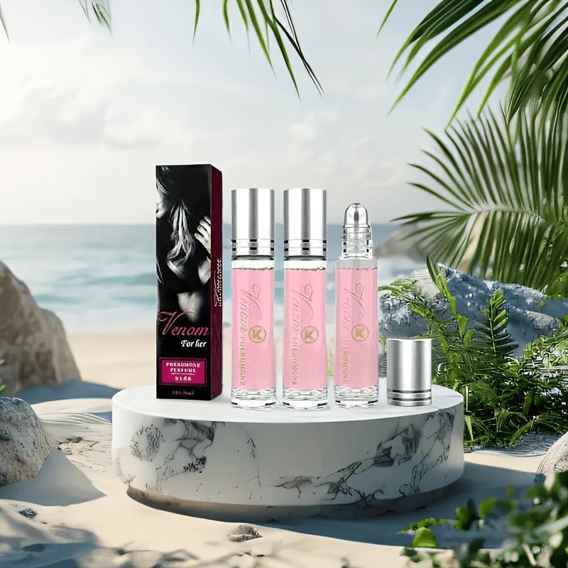2 Pack Pheromone Perfume Roll-On - Romantic Long-Lasting Scent to Enhance Attraction & Confidence | Portable Gift for Couples, Perfect for Her Daily Use & Special Dates