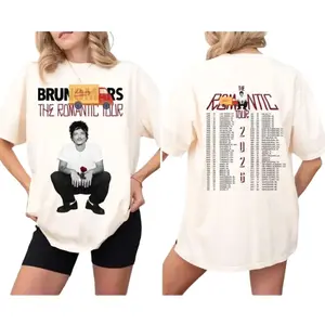 Brumo Maa Shirt, The Romantic Tour 2026 T-Shirt, Retro Tour Dates In the Back Unisex Shirt, 2026 Tour Shirt R