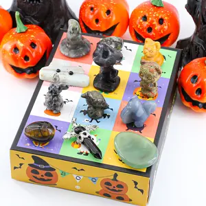 【Star Gate】Random 1count Halloween Crystal Gift Box - Variety of Handcrafted Gemstone Figures and Shapes