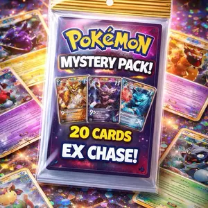 20 Card Pokémon Mystery Pack | 1 in 5 Chance at EX Chase Card