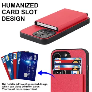 Suitable for iPhone 14 PROMAX plug-in phone case  Apple 11 aluminum alloy wallet phone case IP13 protective case