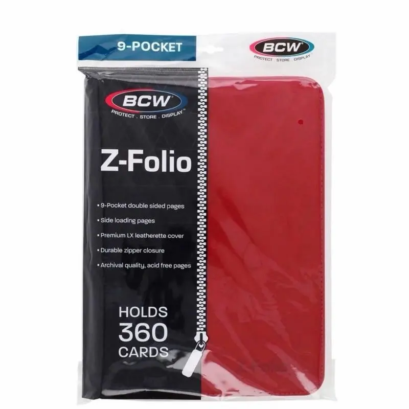 BCW Z-Folio Premium 9 Pocket Binder - Holds 360 Cards with Premium LX Leatherette Cover & Durable Zipper Closure for Card Collectors - TikTok Shop BCW Z-Folio Premium 9 Pocket Binder - Holds 360 Cards with Premium LX Leatherette Cover & Durable Zipper Closure for Card Collectors - TikTok Shop