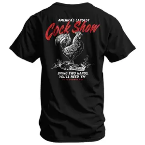 [Sale Up To 50%] America's Largest Cock Show Men's T-Shirt, Clean Look Essential for Any Outfit, Modern and Minimal Style
