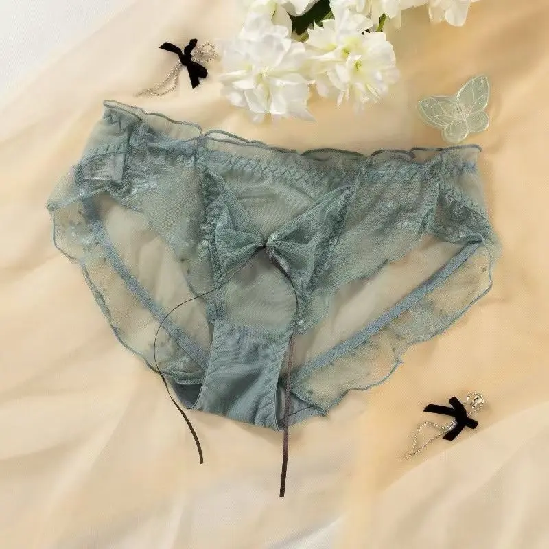 5 Packs Unique Style Breathable Women's Underwear Elegant Design Soft Material Comfortable Fit Sexy Underwear with Bow Detail