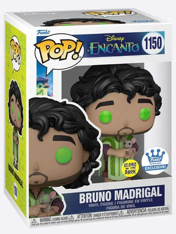 Funko Pop Vinyl Figure Encanto Bruno Madrigal 1150 Glow In The Dark Funko Shop Exclusive