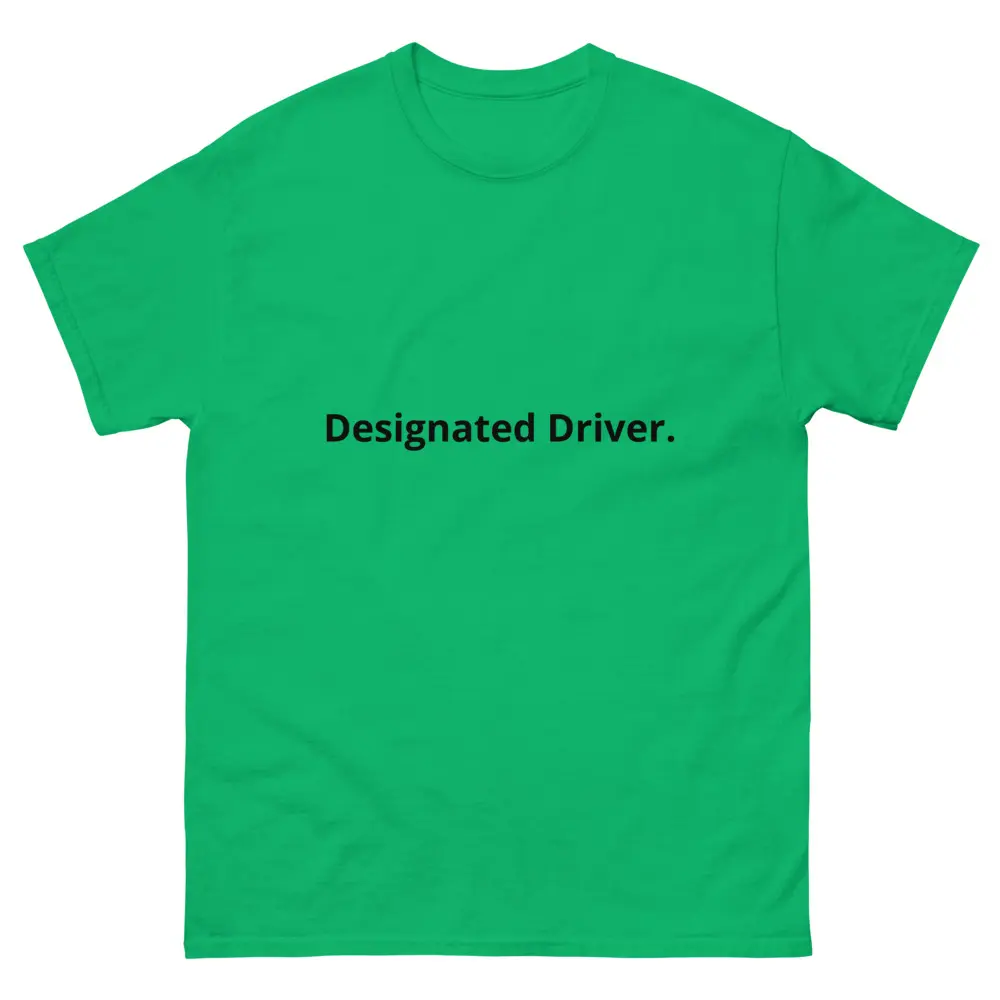 DESIGNATED DRIVER classic unisex word tee minimalist t-shirt t shirt tees humorous trendy fashion