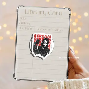 Scream Ghostface Griptok Pop Socket Books Kindle accessories Black Horror Kindle Holder Kindle Accessories Phone Holder MagSafe PopSocket Phone Grip Magnetic Pop Socket Phone Grip