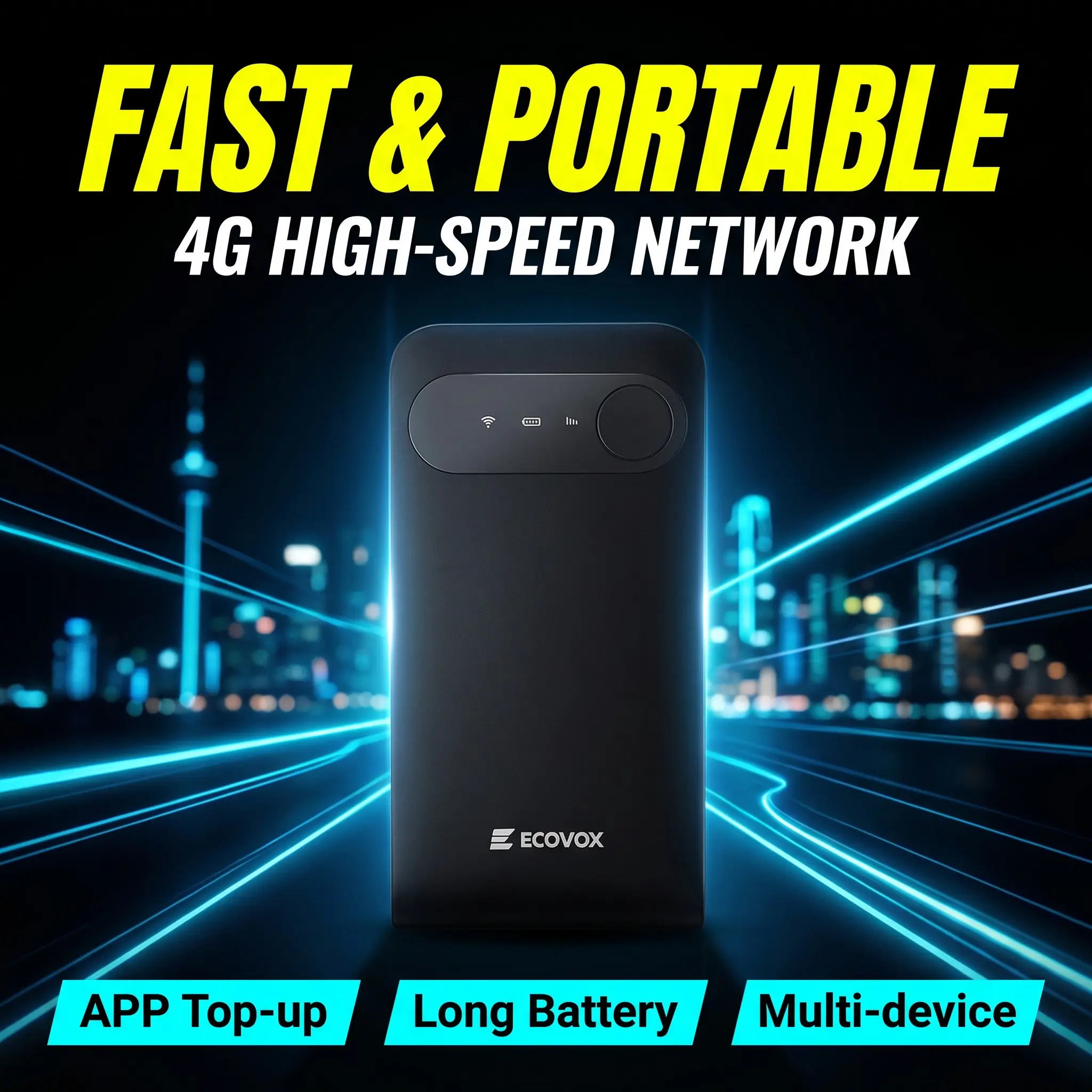 FAST & PORTABLE 4G High Speed Network Router