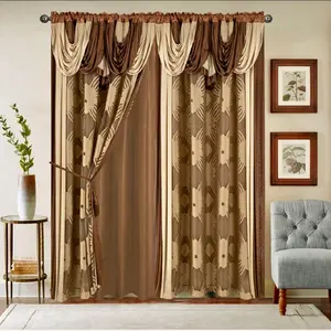 4pcs luxury sheer curtain