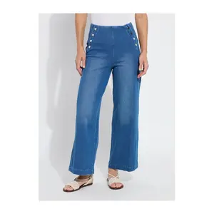 Lysse New York Mallory Sailor Hi Waist Wide Leg Denim