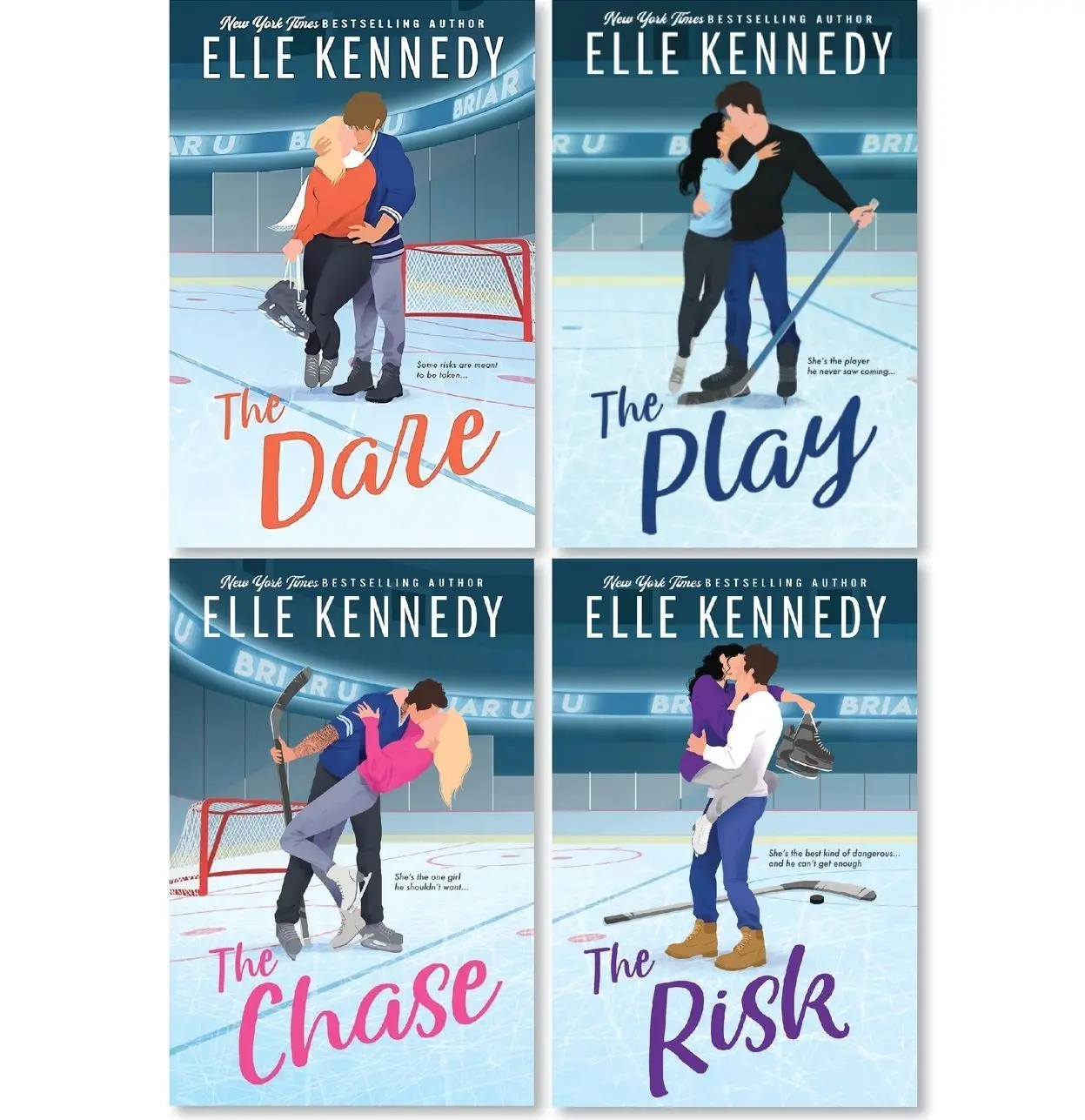 Briar U Series 4 Book Set by Elle Kennedy Paperback Hockey Romance Collection
