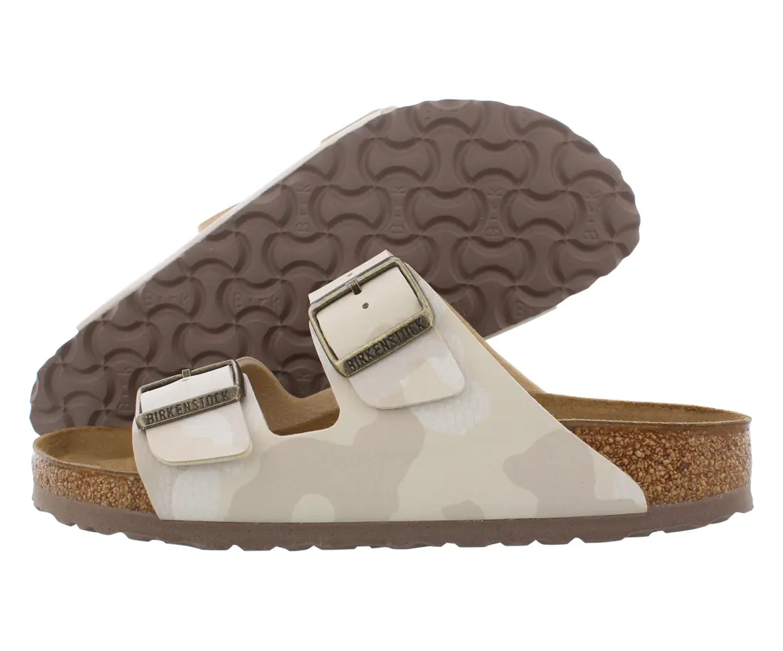 Birkenstock Arizona BS Leather Narrow Unisex Strapy Open Toe Toe Thong Casual Walking Sandals - Women's Footwear