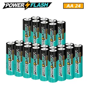 Power Flash AA Batteries 24 Pack, 1.5V Ultra Alkaline, 10-Year Shelf Life, Leak-Proof for Everyday Devices High-Performance
