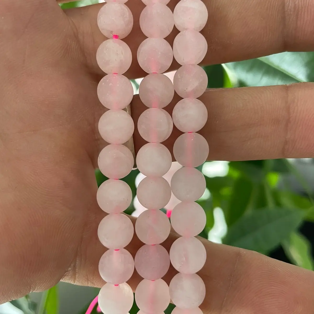 8mm Matte Rose Quartz beads