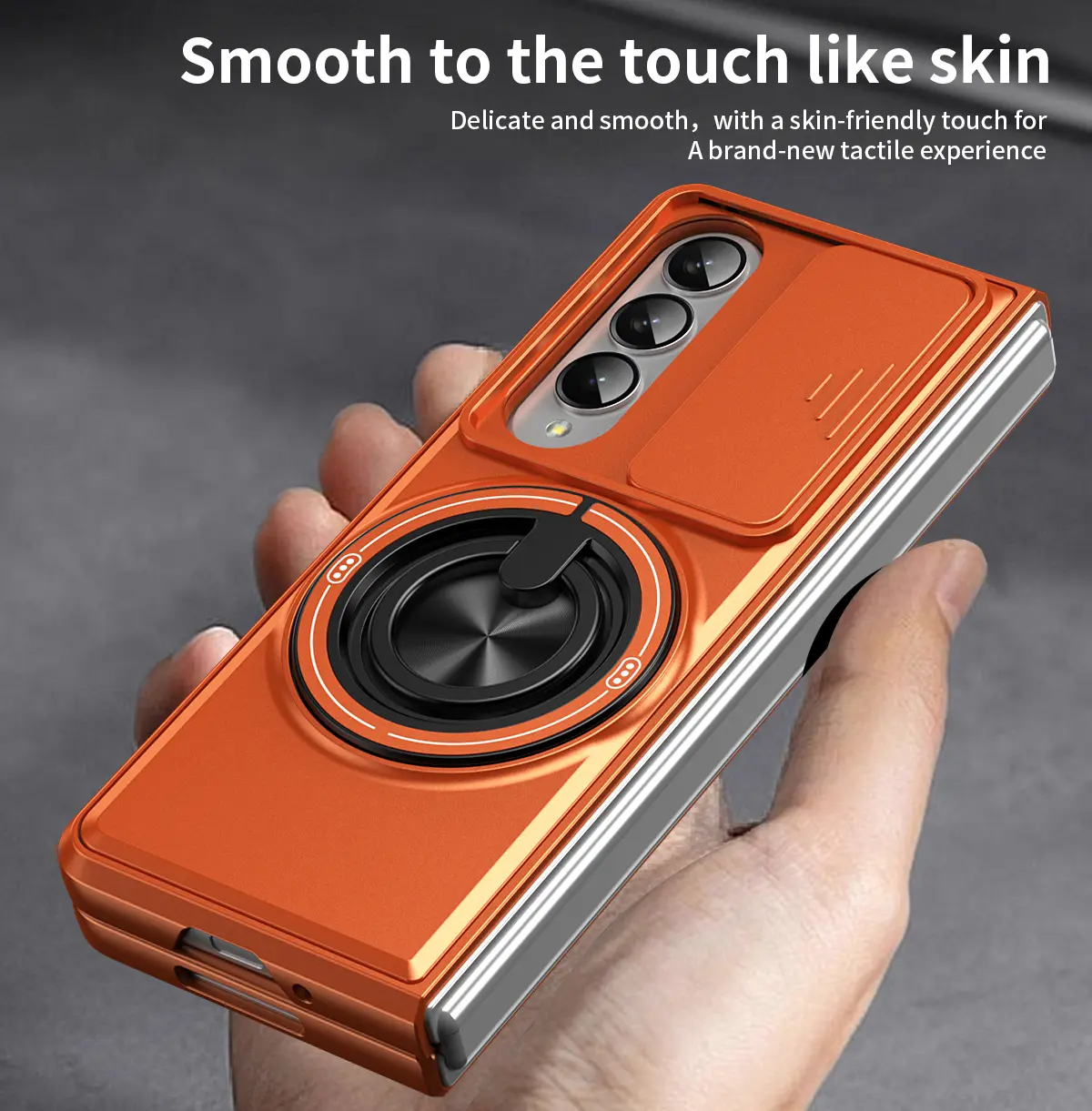 Phone Case - Shockproof  Sliding Lens Cover Ring Holder Phone Case Protect Back Mech-Style Hard Shell Case for Samsung Galaxy  Z Fold 7 6 5 4 3 Cover,back to school,back to school haul