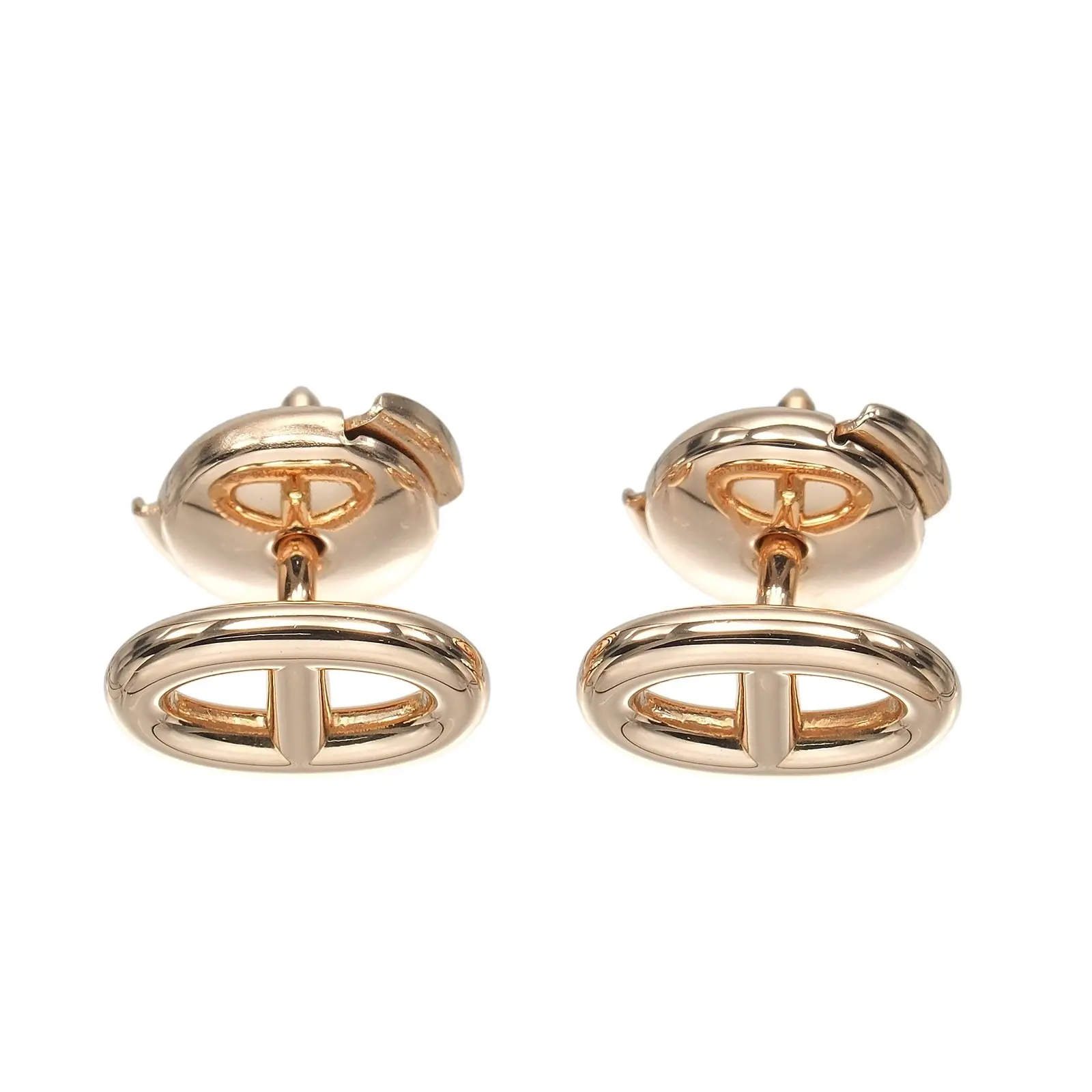 Hermes Chaine d’Ancre Au750 Earrings