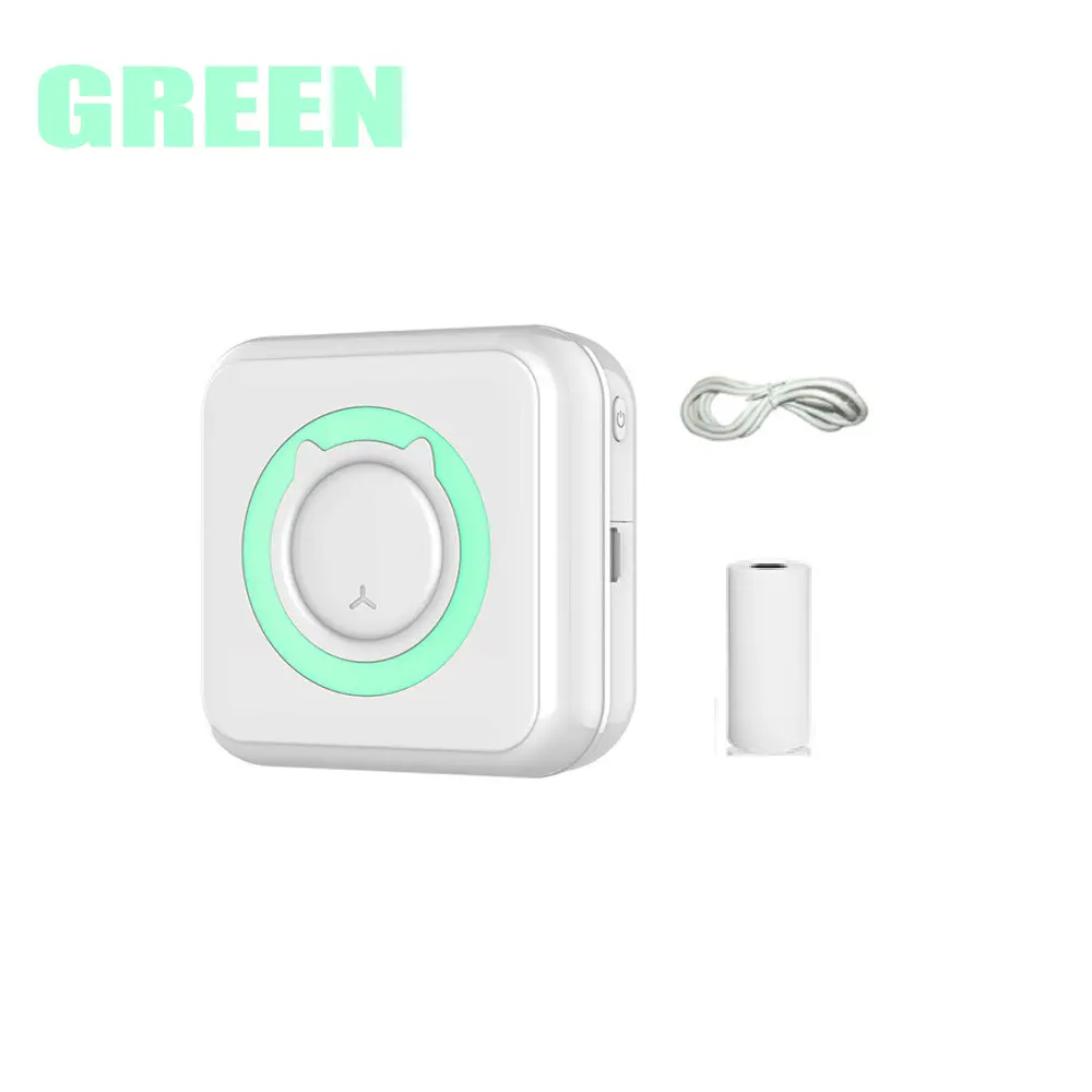 Wireless Bluetooth Mini Thermal Sticker Printer, Compact Pocket Printer with Batteries for Students – iOS/Android Compatible, Easy Editing for DIY Handmade Crafts Notes Labels