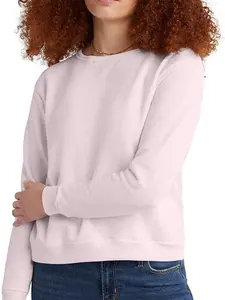 Hanes Women’s Crewneck Sweatshirt, Soft Fleece EcoSmart Long Sleeve Sweatshirt