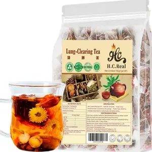 Ginseng  Lung-Clearing Tea ,Formula Containing Ginseng, Raw Licorice and Gried Ginger with a Natural Herbal Formula, are used for Lung Cleaning and Respiratory Support, Free of  Additives and Caffeine lung cleanse Beverage Nata