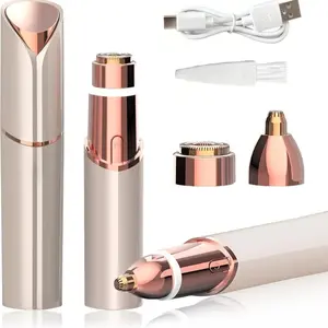 2-In-1 Multifunctional Facial & Eyebrow Trimmer, Electric Eyebrow Groomer, Lip Hair Removal Tool, Face Hair Care, Women's Shaver