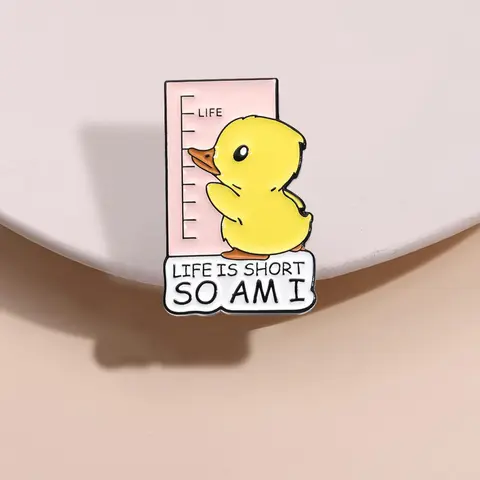 Cute Duck Design Brooch, Cartoon Animal & Letter Pattern Brooch, Fashion Brooch for Daily Clothing Decor, Trendy All-match & Exquisite Brooch for Gift, Flower Brooch Pin, Fashion Accessory