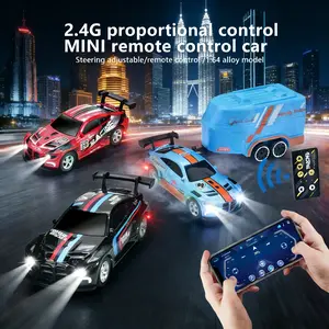 1:64 Mini Remote Control Car, Bluetooth-compatible APP Control, 3 Speed Adjustment, High Strength Alloy Metal Body, USB Rechargeable, Perfect Drift