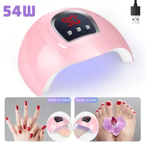LED UV Nail Lamp Quick Drying, UV Light for Gel Nails Dryer with Auto Sensor, Timers, USB Powered for Home Salon or Personal Nail Care