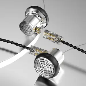 Adjustable In-Ear Monitor Headphones, Magnetic Dynamic Iem Metal Earphones, Clear Sound and Deep Bass Wired Gaming Earbuds