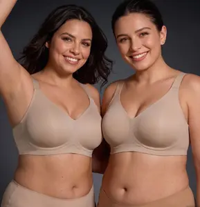 2PCS Buy 1 Get 1 Free Soft Jelly Bra, Wireless Seamless Push Up Full Coverage Convertible Comfort T-shirt Bra
