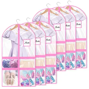 Linodes Dance Costume Bags Garment Bag 40''x22'' for Travel and Competition Storage