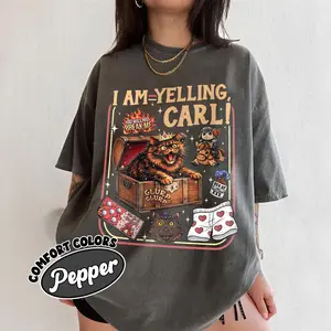 Dungeon Crawler Carl Comfort Colors® Shirt, Princess Donut And Mongo, Fantasy Book Reader Geeky Cat Lover T-shirt, Bookish Merch Top