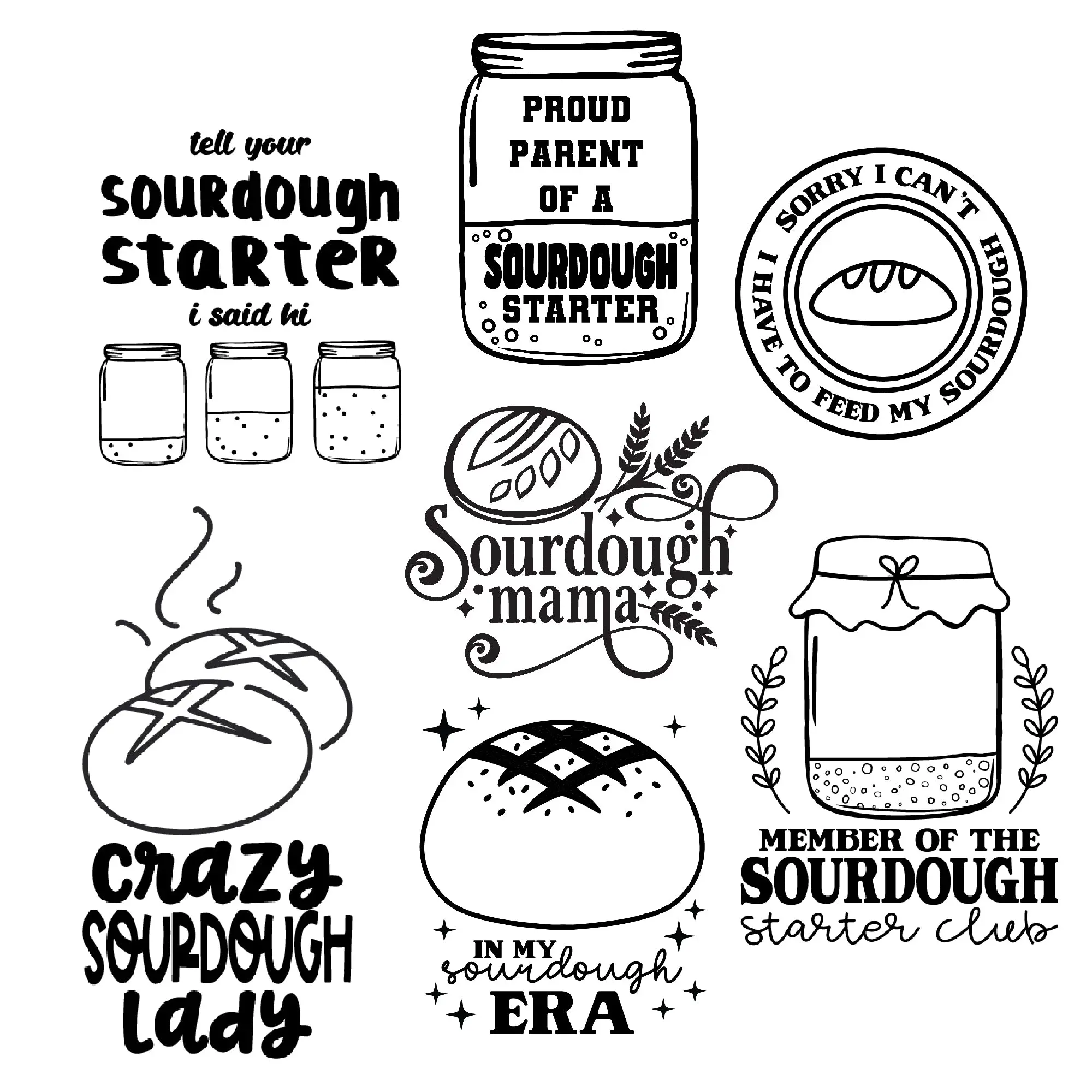 Sourdough Bread Laser Engraved Sleeves