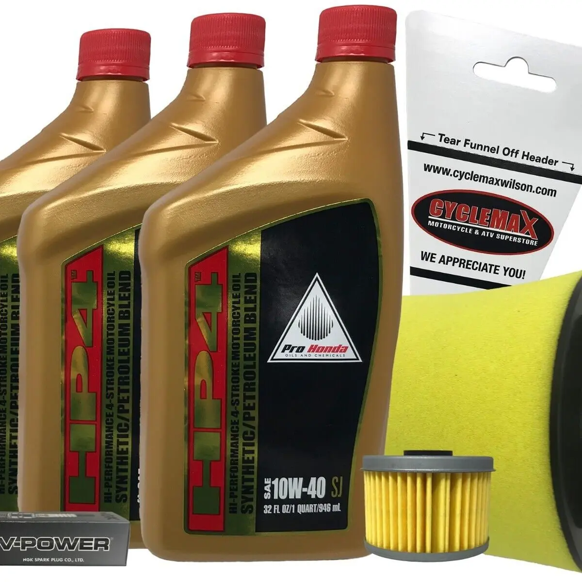 Cyclemax 2012-2013 OEM Honda TRX 500 Foreman Semi Synthetic Tune Up Kit
